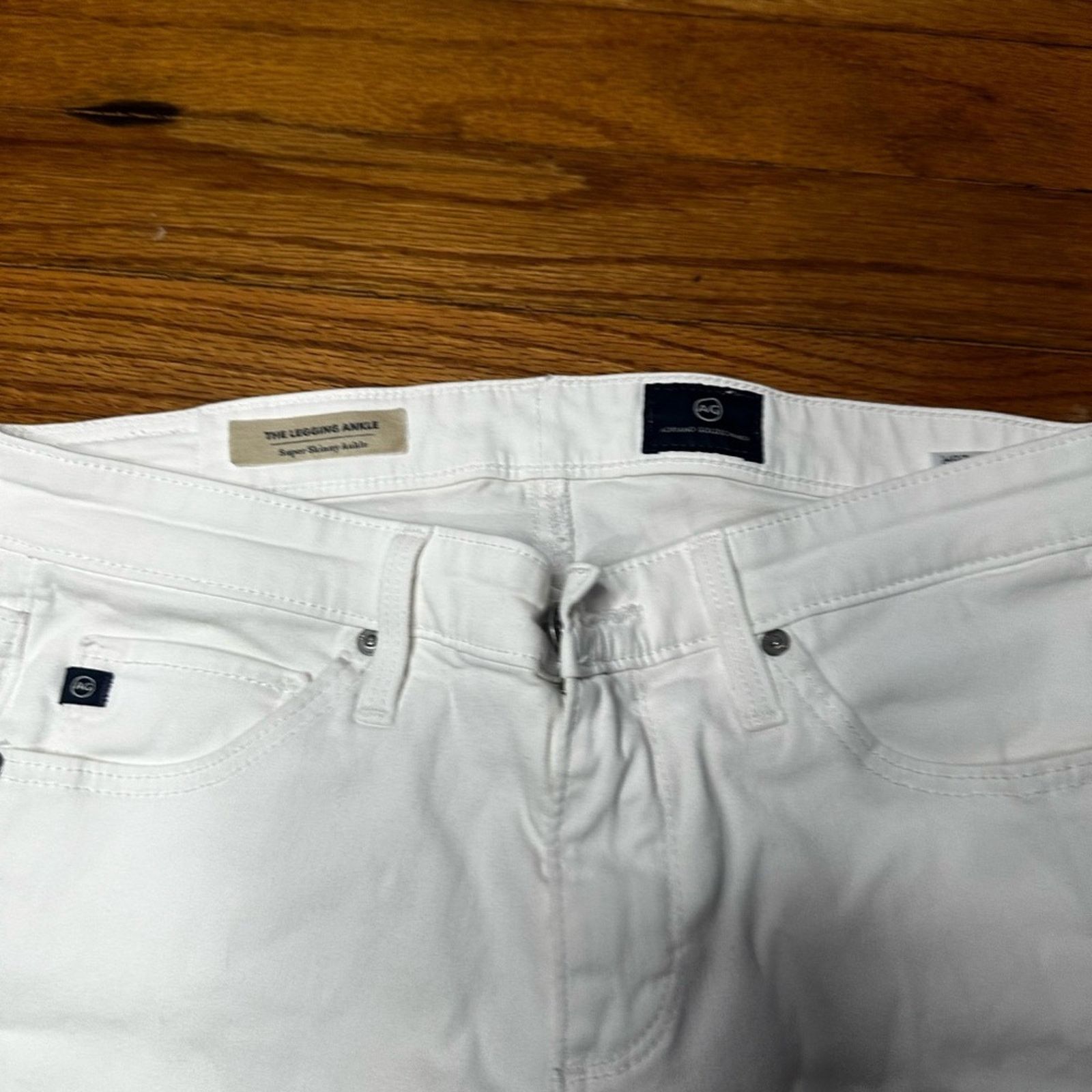 AG Adriano Goldschmied Adriano Goldschmied White Super Skinny Ankle Jeans Size 26" / US 2 / IT 38 - 4 Thumbnail
