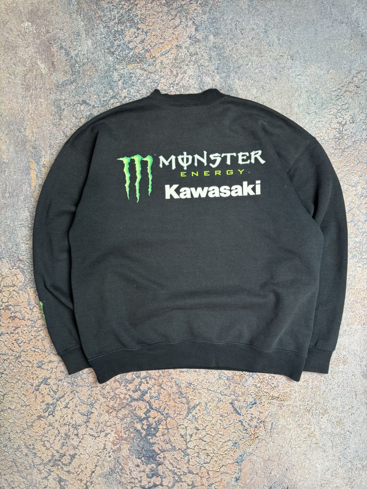Japanese Brand Vintage⚡️ Monster Energy Kawasaki Racing Hoodie Size US L / EU 52-54 / 3 - 2 Thumbnail