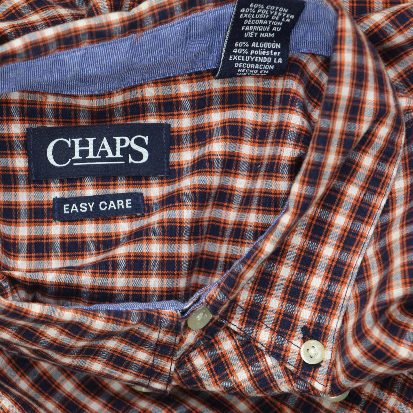 Chaps Chaps Care Button Up Long Sleeve Shirt Pocket Red Plaid XL Size US XL / EU 56 / 4 - 3 Thumbnail