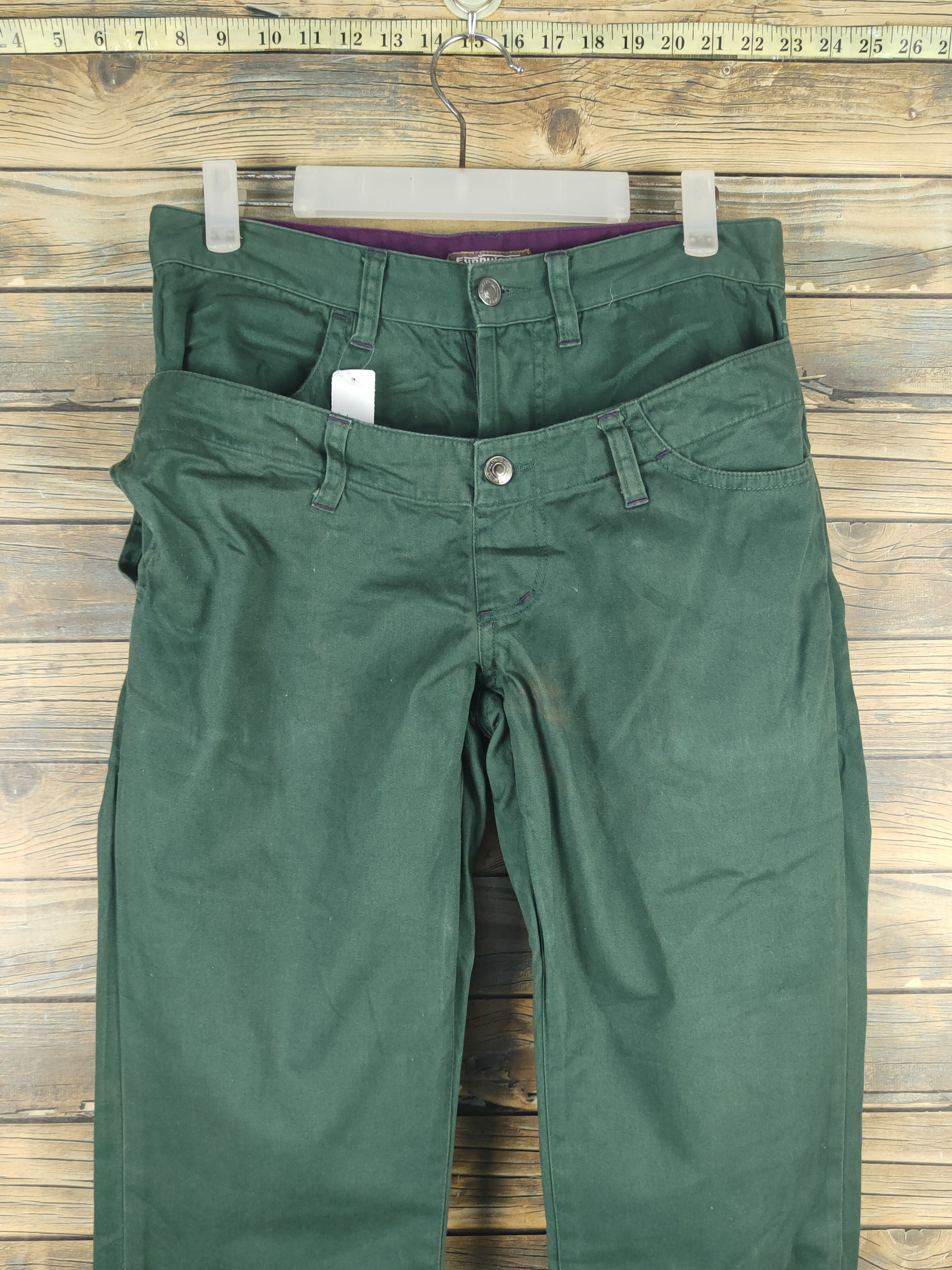 Japanese Brand DL Euphuistic Green Multipocket Casual Pants #1538 Size US 30 / EU 46 - 2 Thumbnail