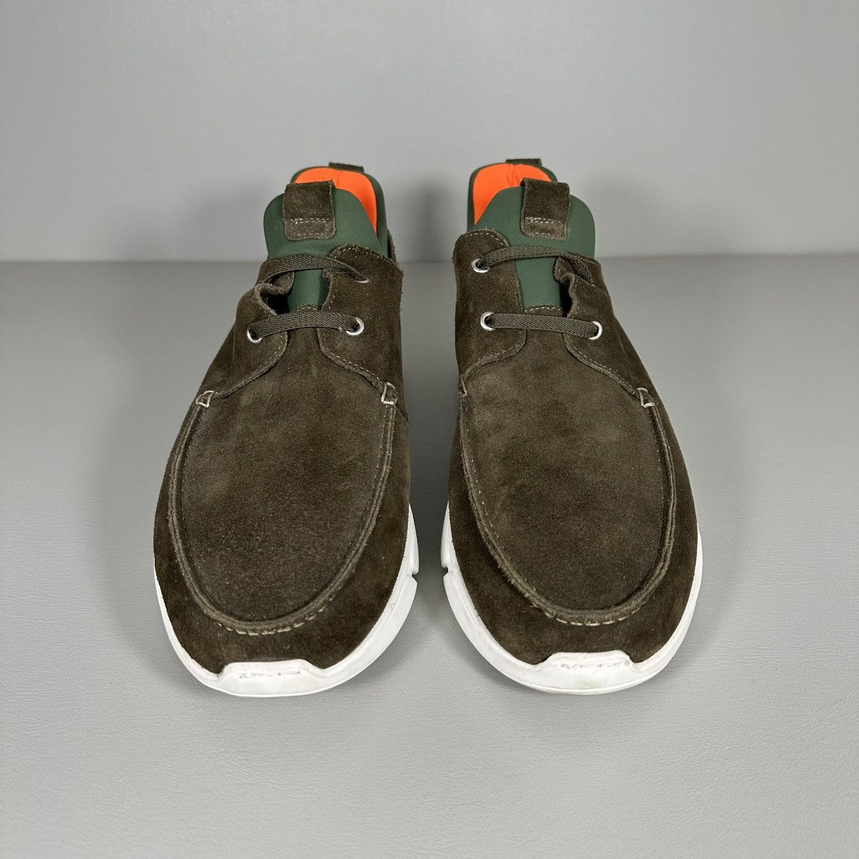 Other Reinhard Frans SOHO Olive Green Suede Low Top Sneakers Size US 11 / EU 44 - 5 Thumbnail