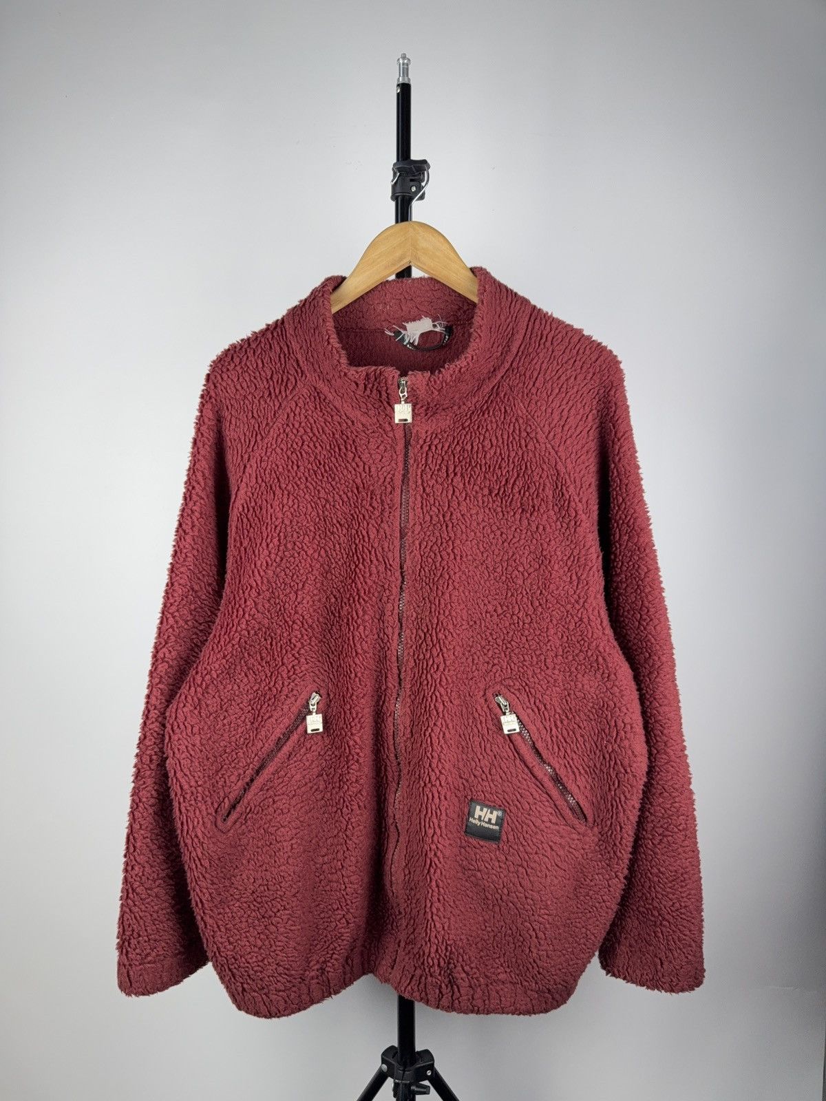 Helly Hansen × Vintage Vintage 90's Helly Hansen Fleece Sherpa Zip Jacket Size US L / EU 52-54 / 3 - 1 Thumbnail