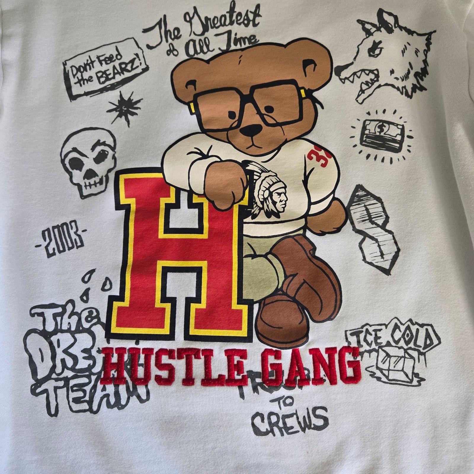 Hustle Gang Y2K Hustle Gang Sweatshirt. Y2K. Size XL. White. Size US XL / EU 56 / 4 - 2 Thumbnail