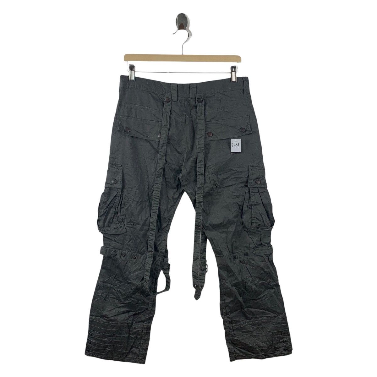 Japanese Brand CHILDERIC ll bondage cargo pants Size US 31 - 4 Thumbnail