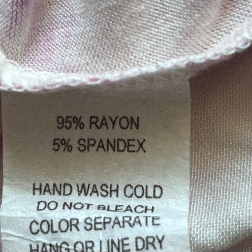 Designer Tie Dye Tunic Dress with Criss Cross Back. Pink White Small Size ONE SIZE - 7 Thumbnail