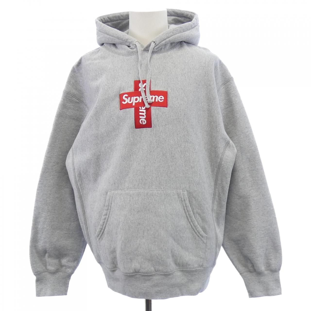 Supreme Supreme Supreme Cross Box Logo Hoodie Textile Sweatshirts & Hoodies CROSSBOXLOGOHOODE DUTY FREE for USA Size ONE SIZE - 1 Thumbnail