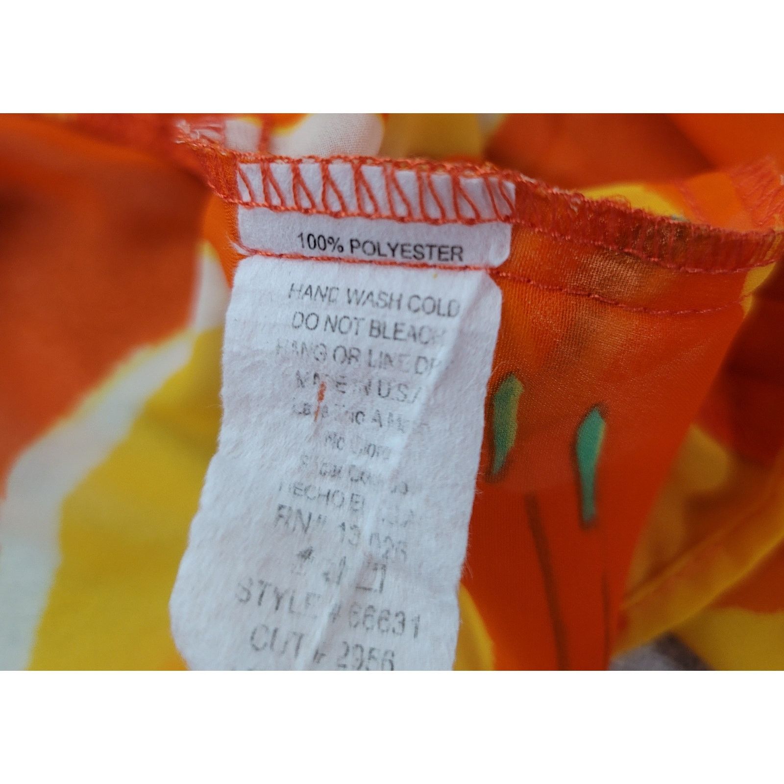 Other Tea N Rose Orange Floral Open Front Sheer Kimono Medium Size M / US 6-8 / IT 42-44 - 5 Thumbnail