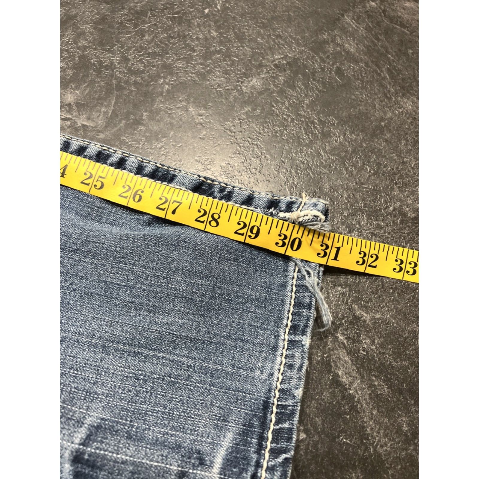 Vintage VINTAGE Buckle Men’s Jeans Men's 30x30 Straight Fit Dark Blue Denim Western Casual Size US 30 / EU 46 - 6 Thumbnail