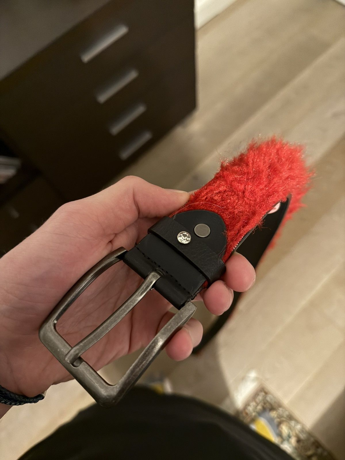 Other Red furr belt Size ONE SIZE - 3 Thumbnail