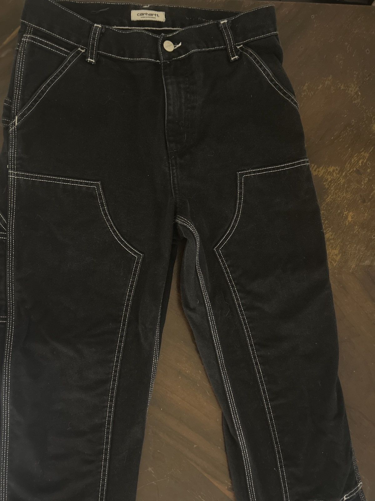 Carhartt Wip Carharrt W.I.P Black Double Knee Pant Size US 28 / EU 44 - 1 Thumbnail
