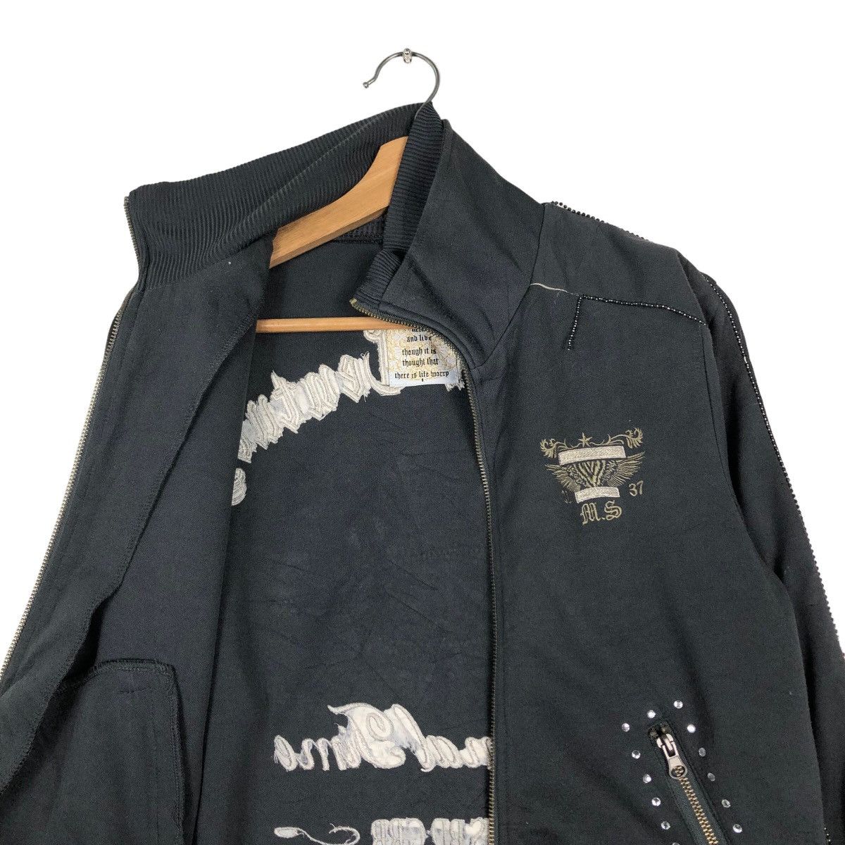 Japanese Brand 🔥Vintage Biker Jacket Midas Punk Design Over Print Big Logo Size US S / EU 44-46 / 1 - 12 Thumbnail
