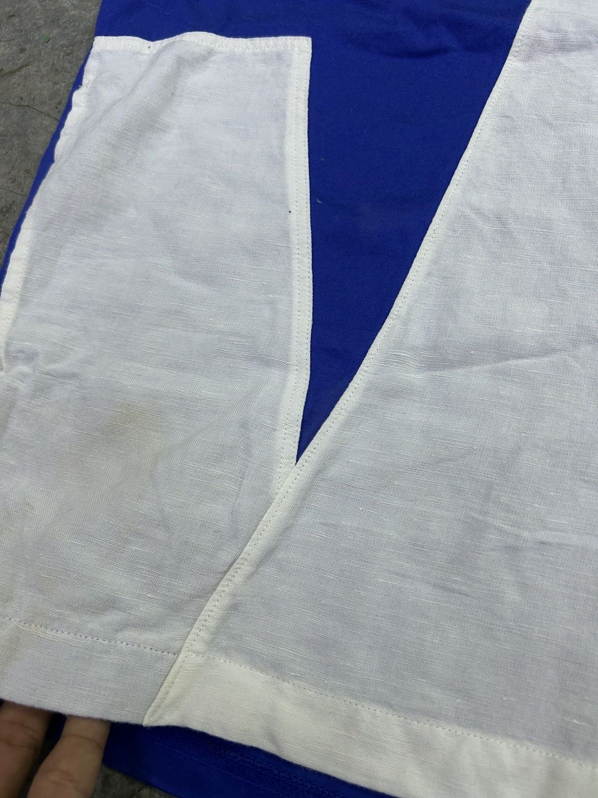 mercibeaucoup Mercibeaucoup Blue & White Geometric Panel Tee Size US L / EU 52-54 / 3 - 5 Thumbnail