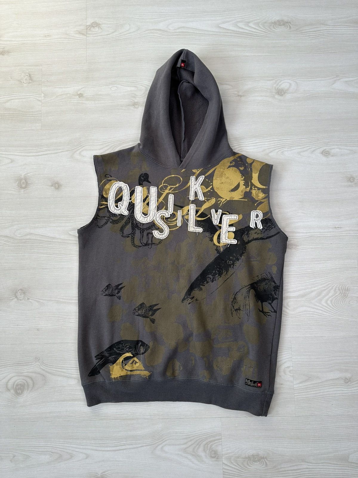 Quiksilver Vintage Y2k Quilksilver Oversized Rare Vest Hooded Size US M / EU 48-50 / 2 - 1 Thumbnail