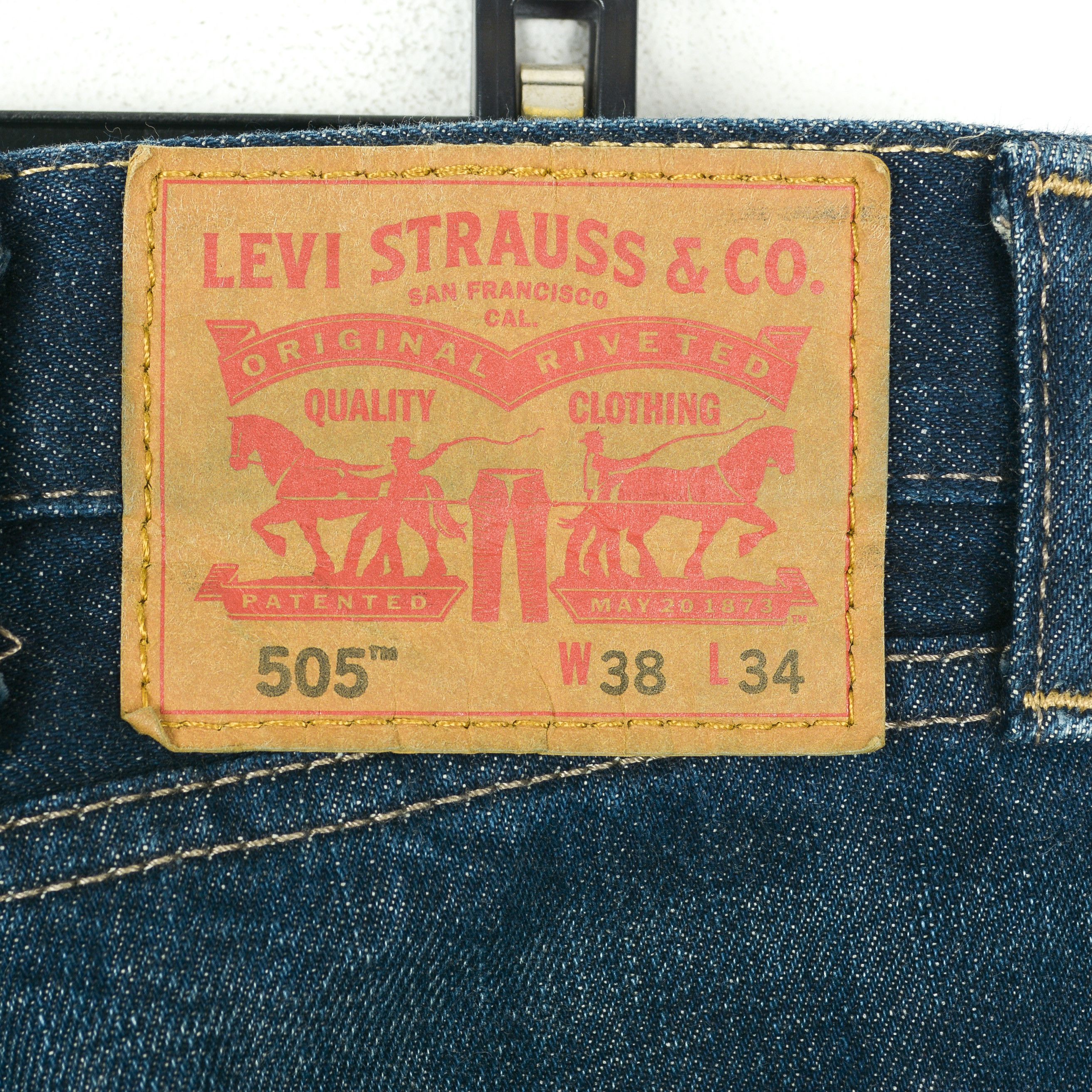 Levi's 505 W38 L30 Regular Straight Leg Jeans Denim Pants Trousers Size US 38 / EU 54 - 5 Thumbnail