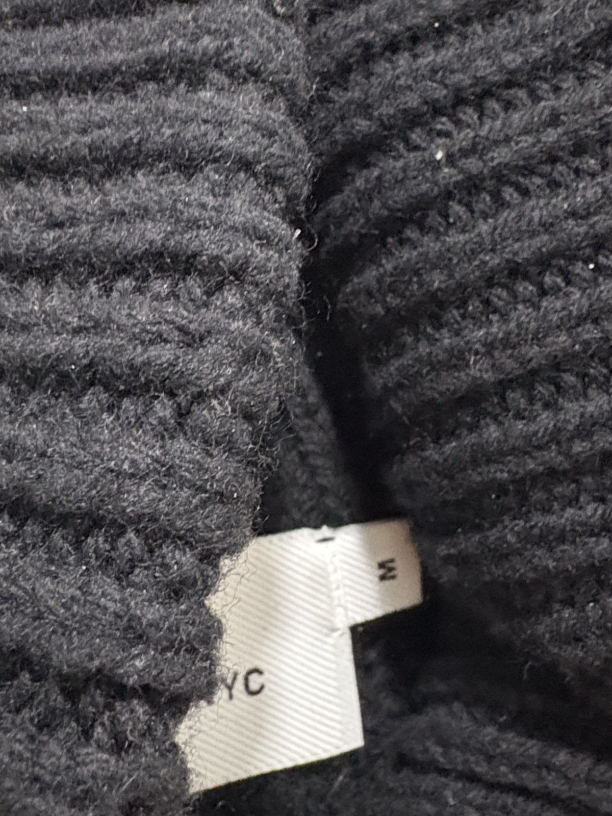 Telfar Telfar SS20 Cable-knit Sideless Turtleneck Sweater Black Size M / US 6-8 / IT 42-44 - 2 Thumbnail