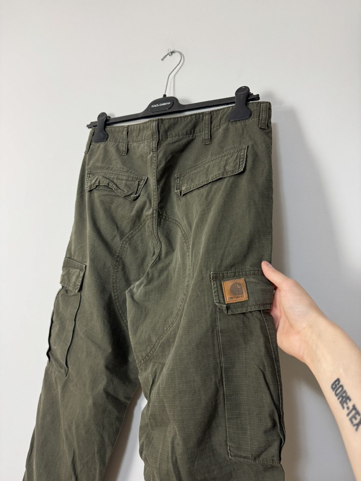Carhartt Vintage carhartt cargo khaki pants parachute Size US 33 - 9 Thumbnail