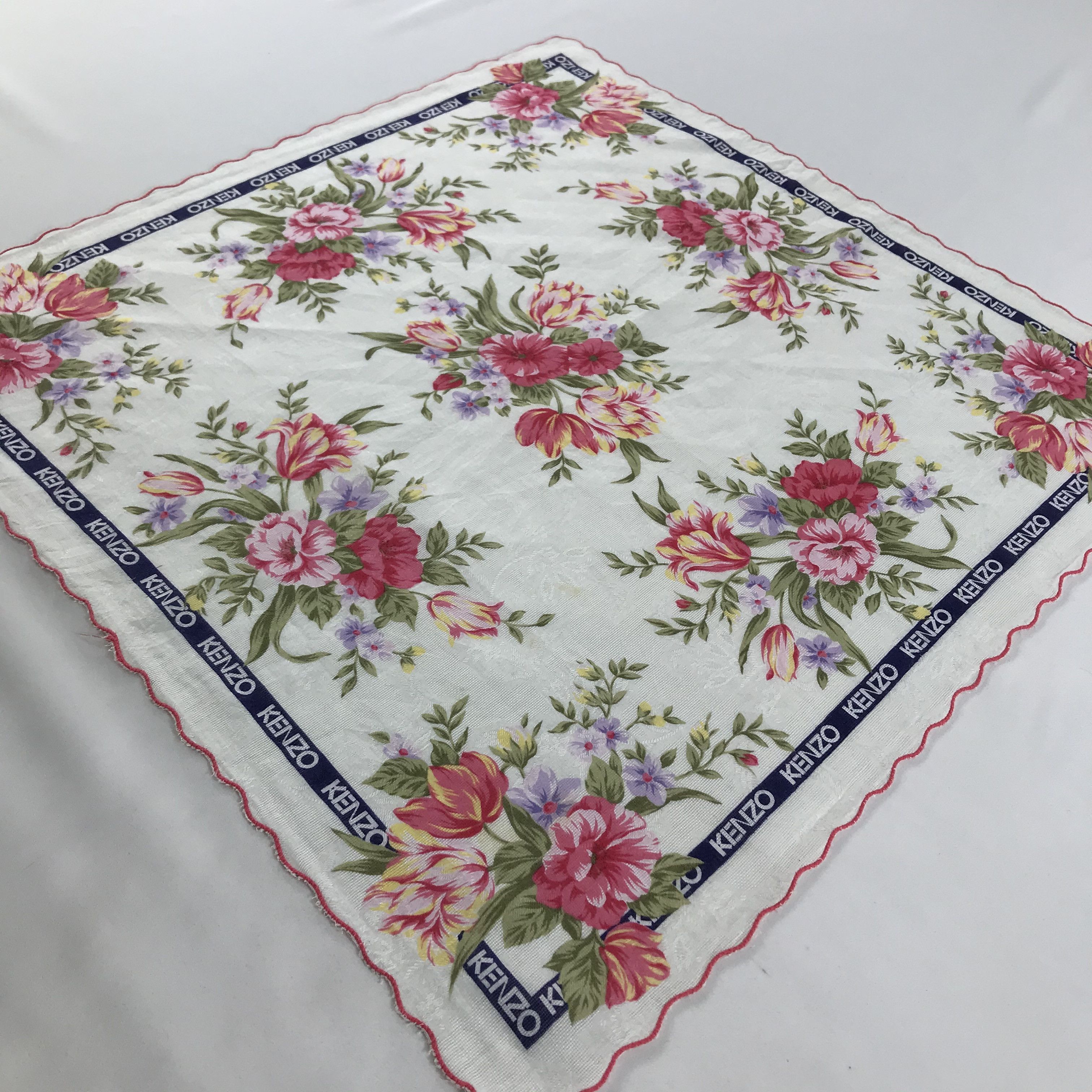 Kenzo × Vintage Kenzo Bandana / Handkerchief / Neckerchief - S1536 Size ONE SIZE - 2 Thumbnail