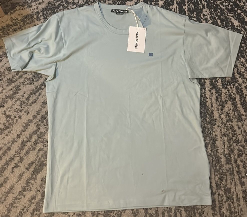 Acne Studios Acne Studios Nash Face Patch T-Shirt size XL Dusty Blue Size XL / US 12-14 / IT 48-50 - 6 Thumbnail