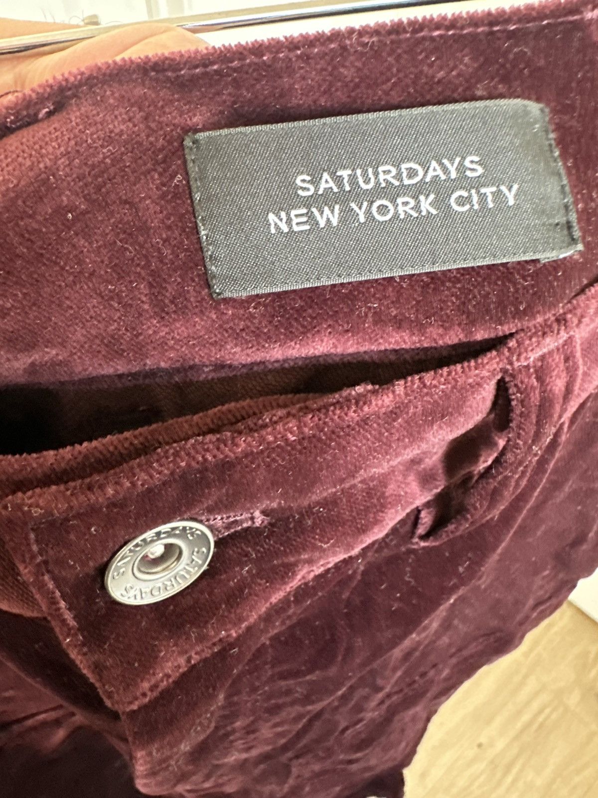 Saturdays NYC Saturdays NYC - Morris Velvet Carpenter Pant Size US 31 - 6 Thumbnail