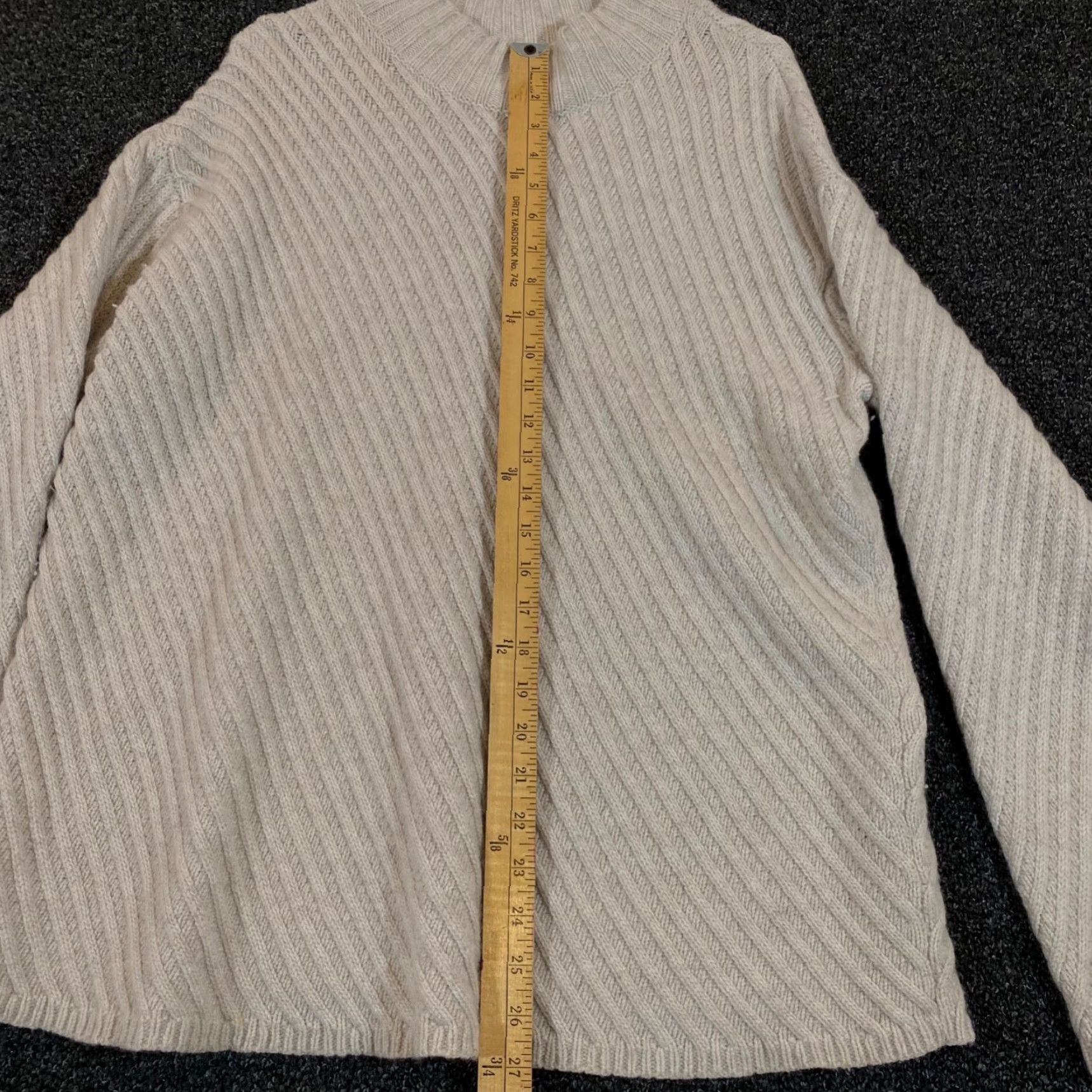J. Jill J. Jill Sweater Womens Large Wool Blend Beige Brown Long Sleeve Pullover Knit Size L / US 10 / IT 46 - 4 Thumbnail