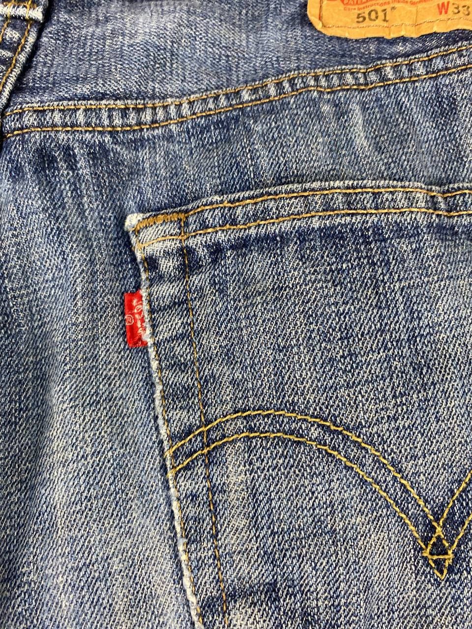 Levi's vintage levis 501 distressed denim nice design Size US 34 / EU 50 - 5 Thumbnail