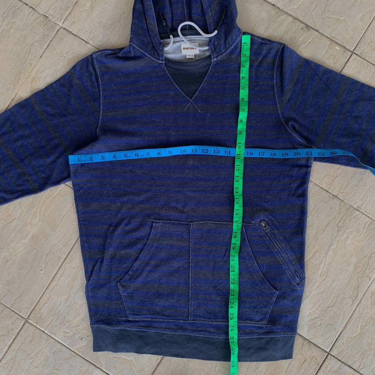 Diesel DIESEL Striped Hoodie Size US M / EU 48-50 / 2 - 9 Thumbnail