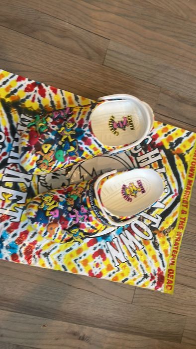 mens crocs shoes chinatown market x crocs grateful dead