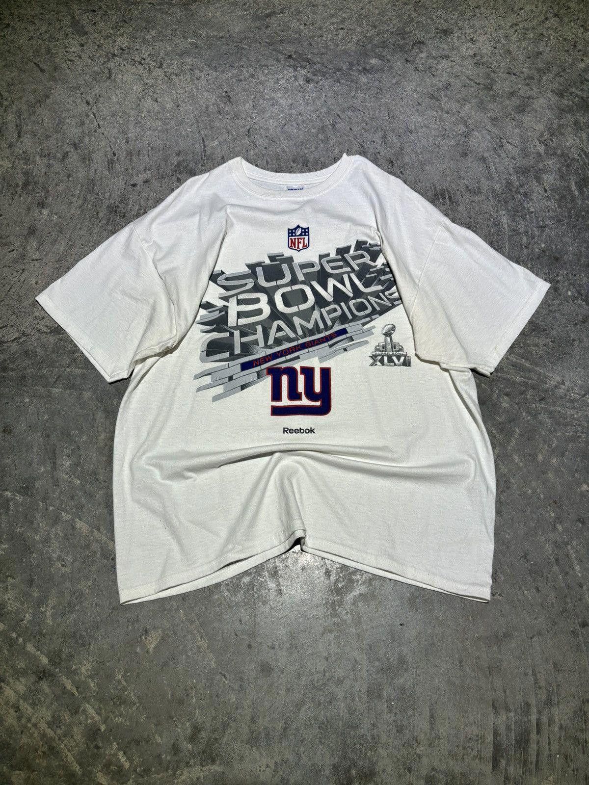 Gildan Vintage NY Giants Superbowl XLVI Tee Size US XL / EU 56 / 4 - 2 Thumbnail