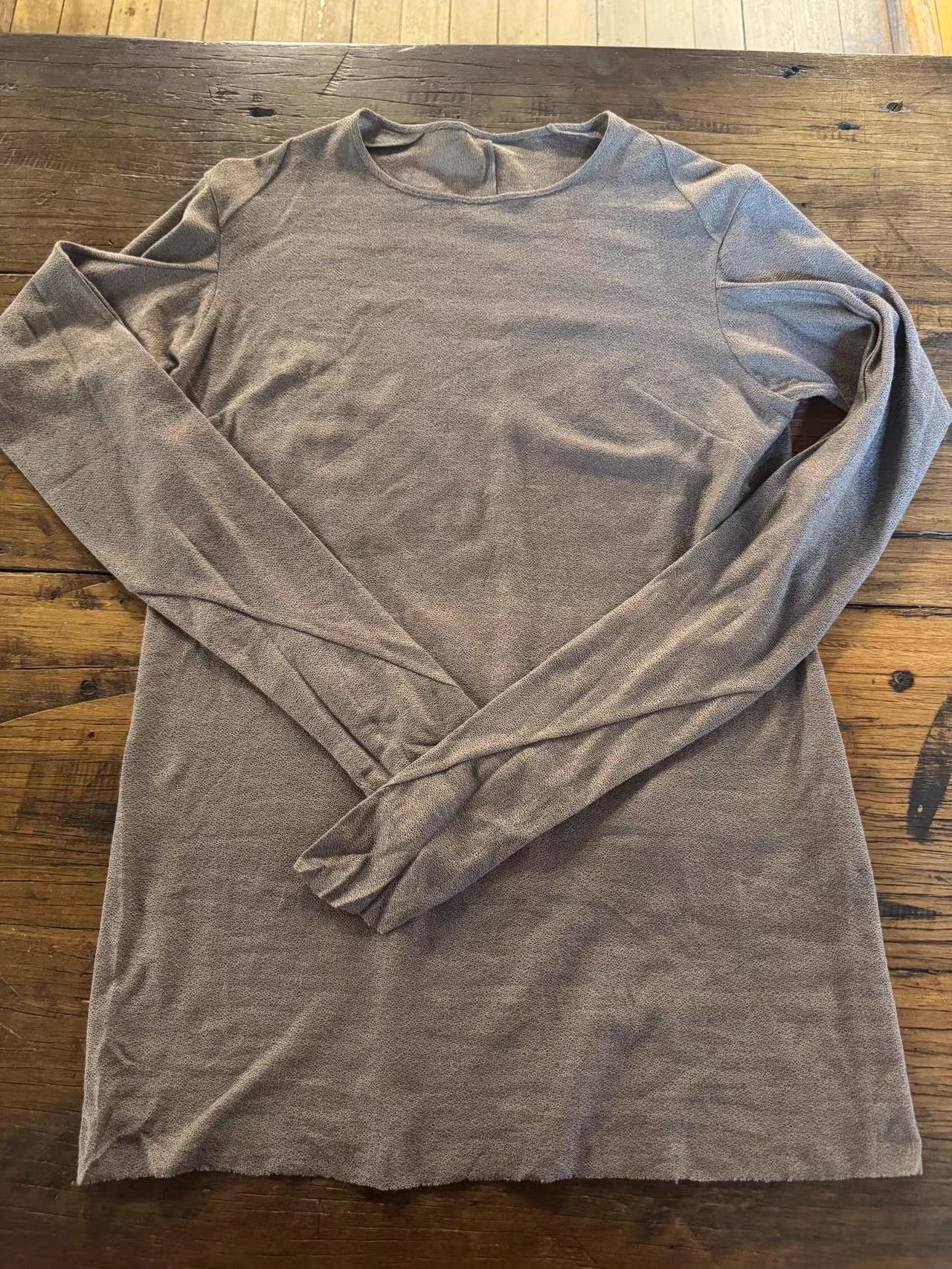 Devoa Devoa 14SS dark grey ergonomic long‑sleeve top Ｑ25 Size US S / EU 44-46 / 1 - 1 Thumbnail