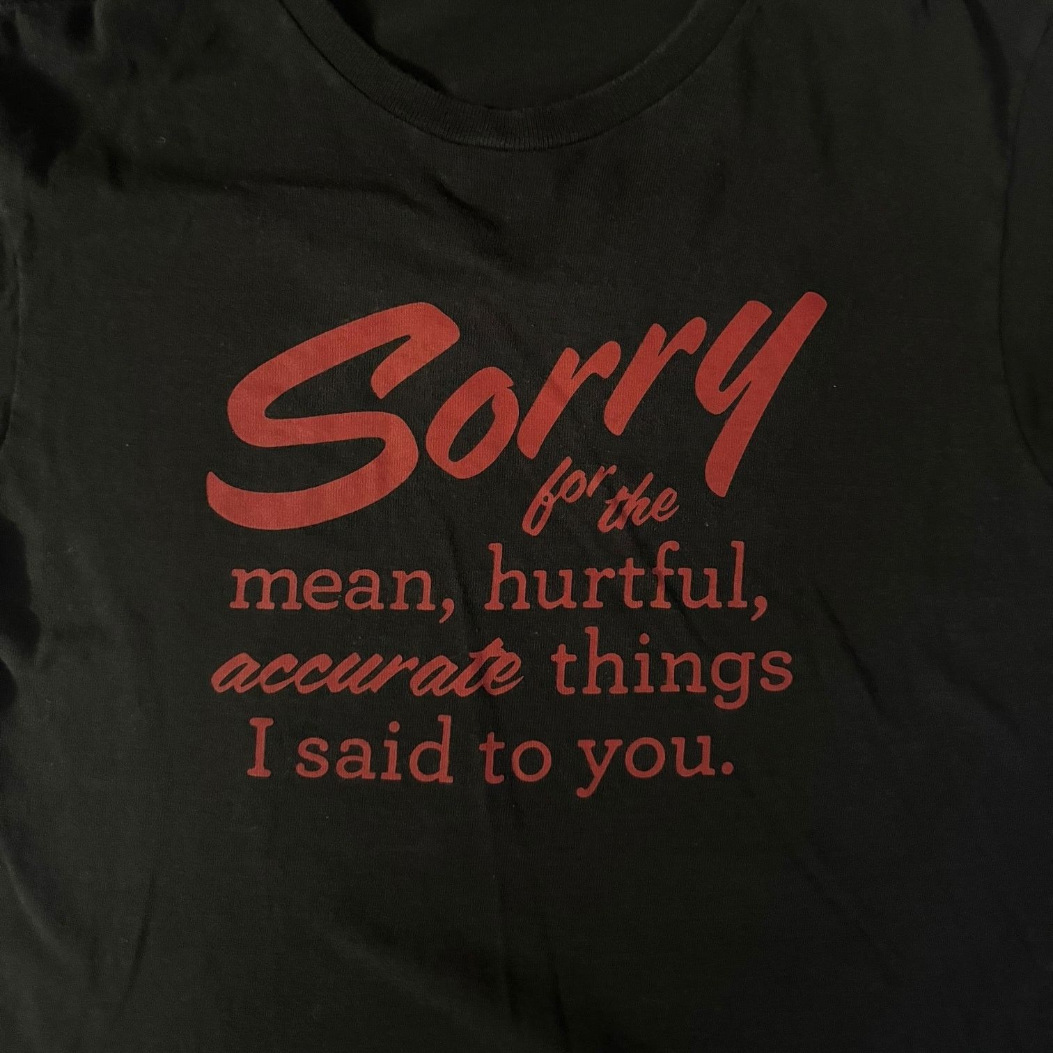 Other Sorry for the Mean Hurtful Accurate Things I... T Shirt SM Size US S / EU 44-46 / 1 - 2 Thumbnail