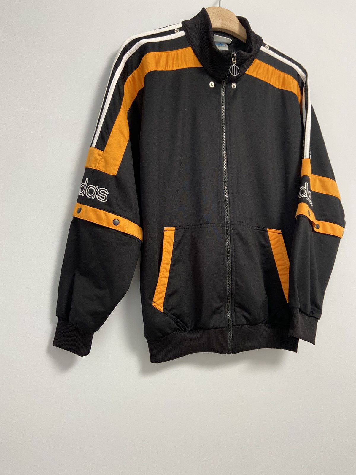 Vintage Adidas Track Top Black Vintage 90’s logo style Hype Size US S / EU 44-46 / 1 - 3 Thumbnail