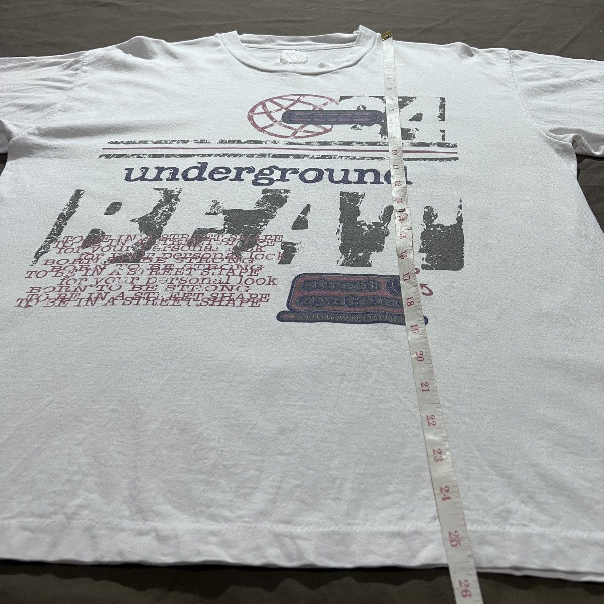 Rap Tees Vintage Underground Beat Tee Hiphop Rap graphic streetwear Size US L / EU 52-54 / 3 - 7 Thumbnail