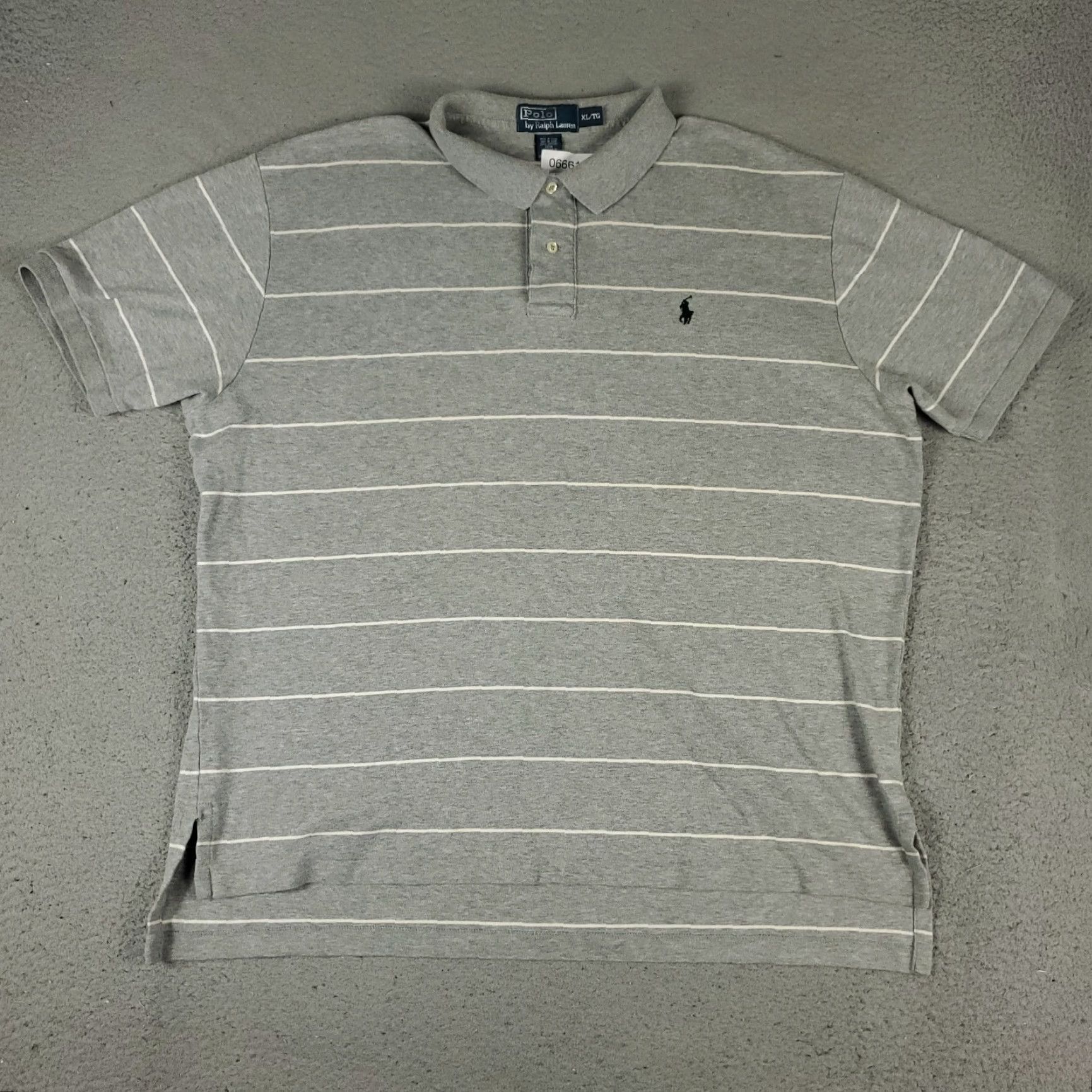 Ralph Lauren Ralph Lauren Polo Shirt Mens XL Gray Striped Polo Shirt Casual Short Sleeve Men XL Gray Striped Polo Shirt Size US XL / EU 56 / 4 - 3 Thumbnail