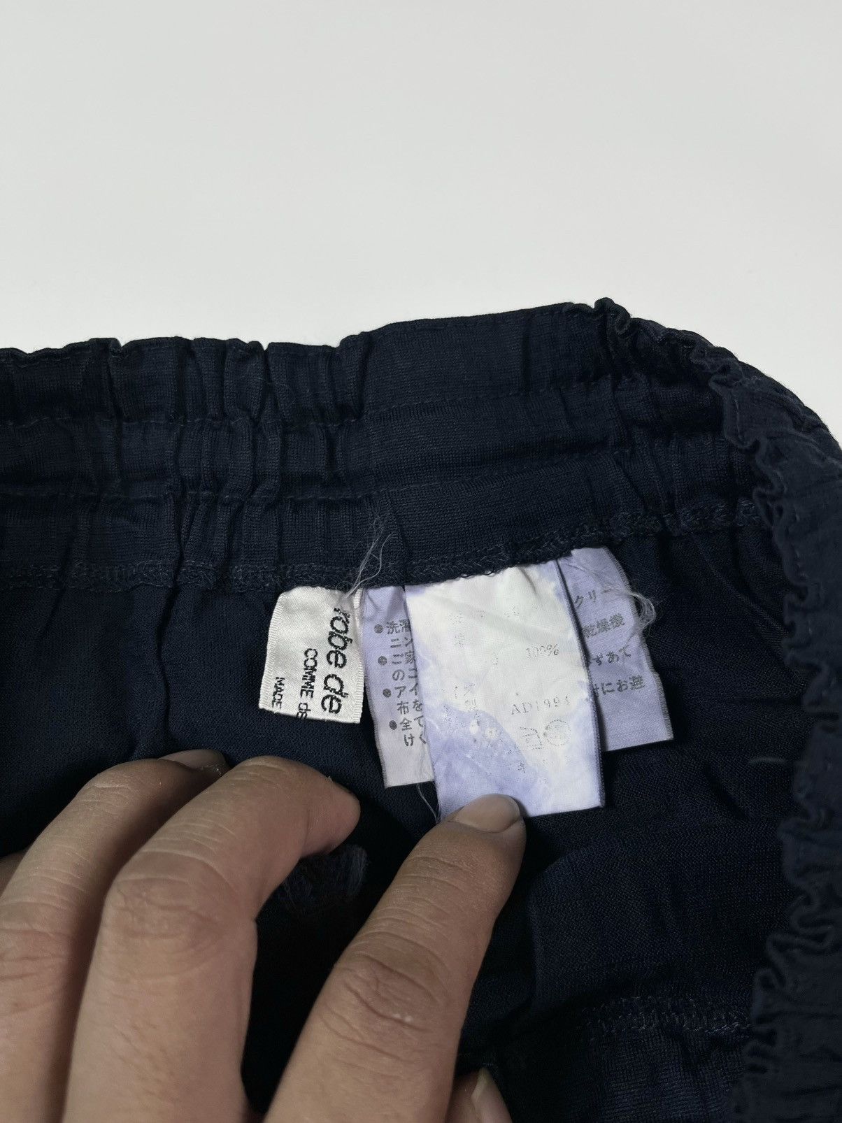 Comme des Garcons ROBE DE CHAMBRE CDG AD1994 DRAWSTING SKIRT Size 27" / US 4 / IT 40 - 5 Thumbnail