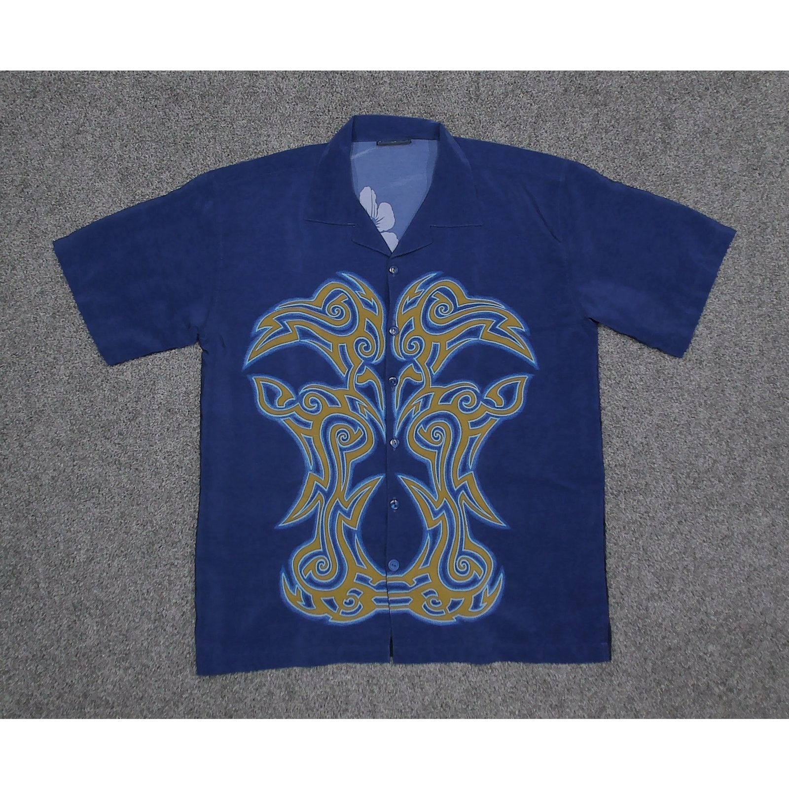 Vintage Wingo Vintage Y2K Boxy Tribal Snake Single Stitch Camp Shirt Size US M / EU 48-50 / 2 - 3 Thumbnail
