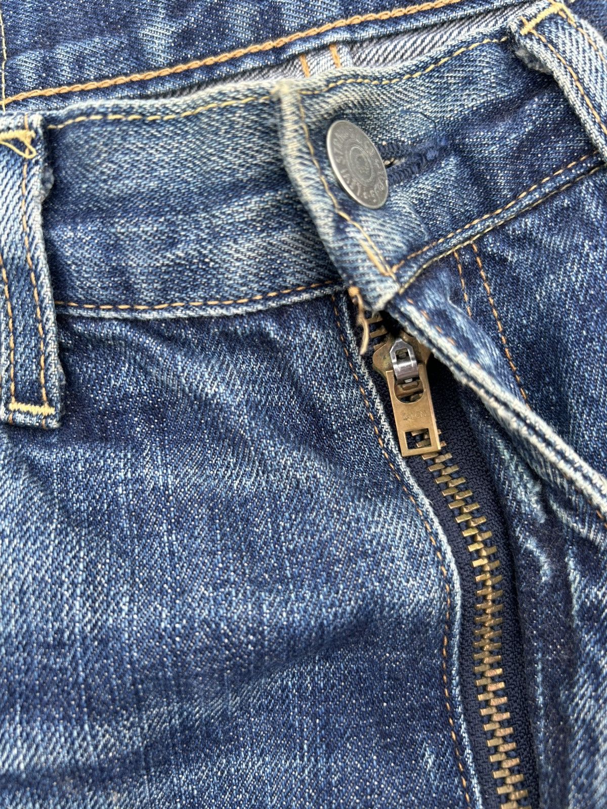 Kapital Thrashed Vintage Levis Big E Selvedge Denim Jeans Size US 32 / EU 48 - 10 Thumbnail