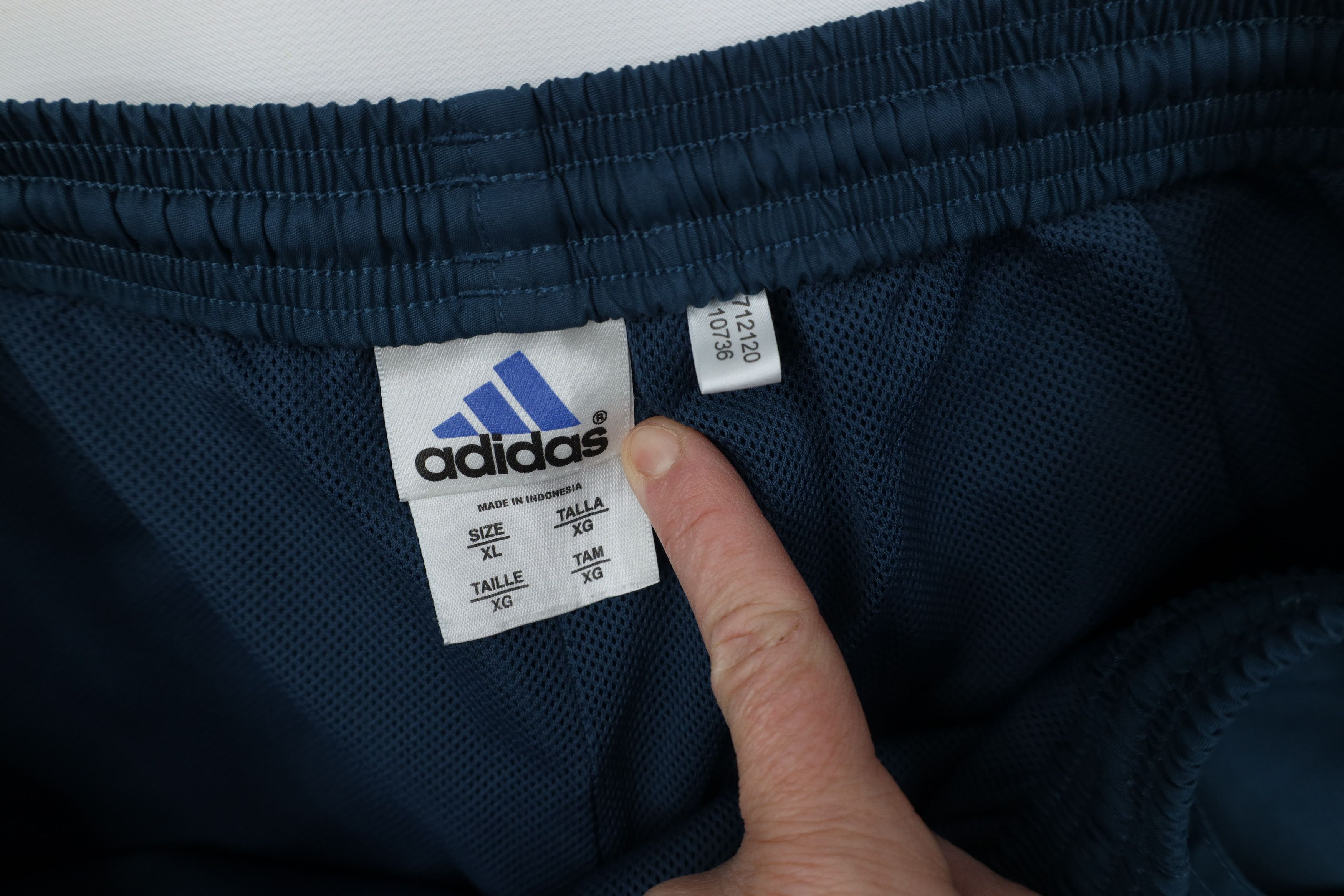 Adidas Vintage Y2K 2000 Adidas Striped Lined Windbreaker Pants Blue Size US 38 / EU 54 - 8 Thumbnail