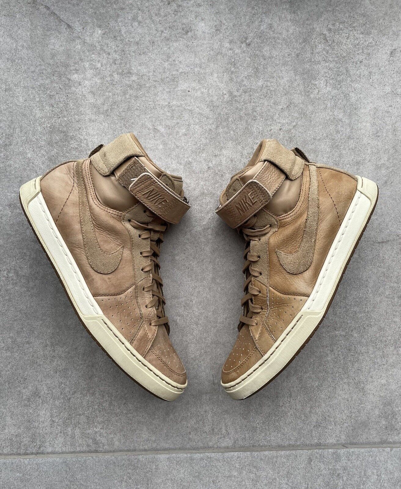 Nike Nike Mens Air Flytop Trainers Brown Suede Mid Rise Sneakers Size US 9.5 / EU 42-43 - 1 Thumbnail
