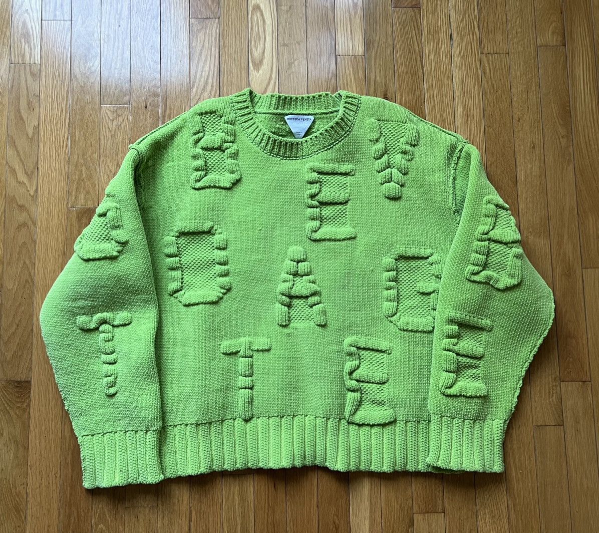 Bottega Veneta Bottega Veneta Alphabet Sweater Sz XL Size US XL / EU 56 / 4 - 1 Thumbnail