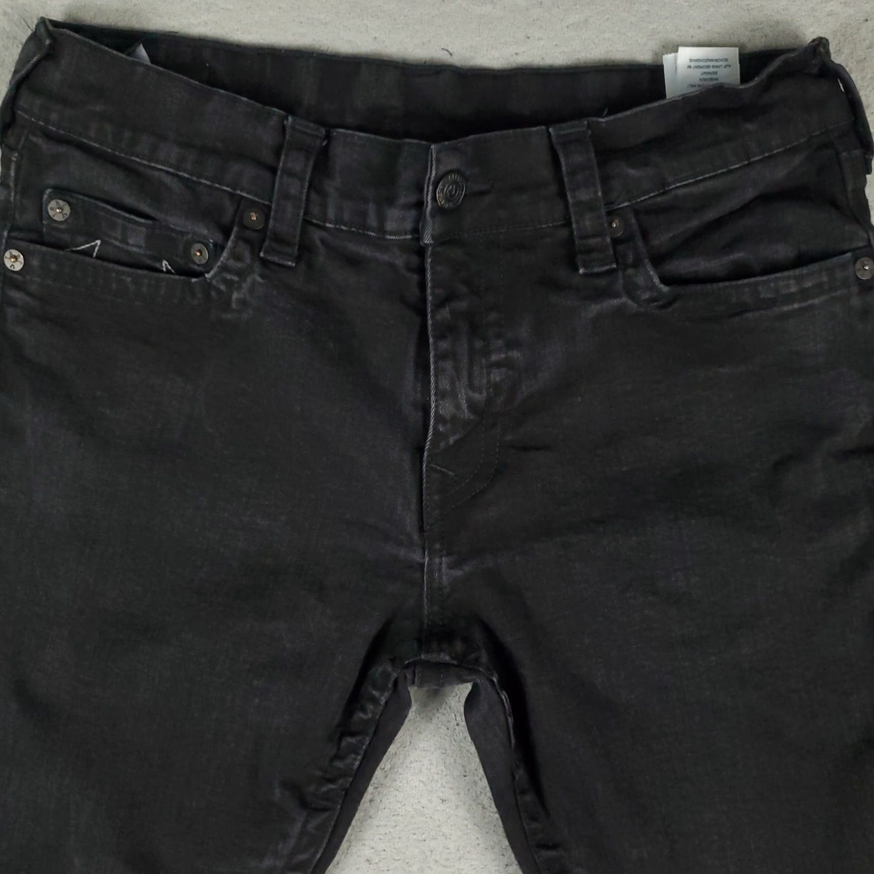 True Religion VINTAGE True Religion Jeans Mens 34x24 Straight Fit Denim Black 90s Modern USA Size US 34 / EU 50 - 2 Thumbnail