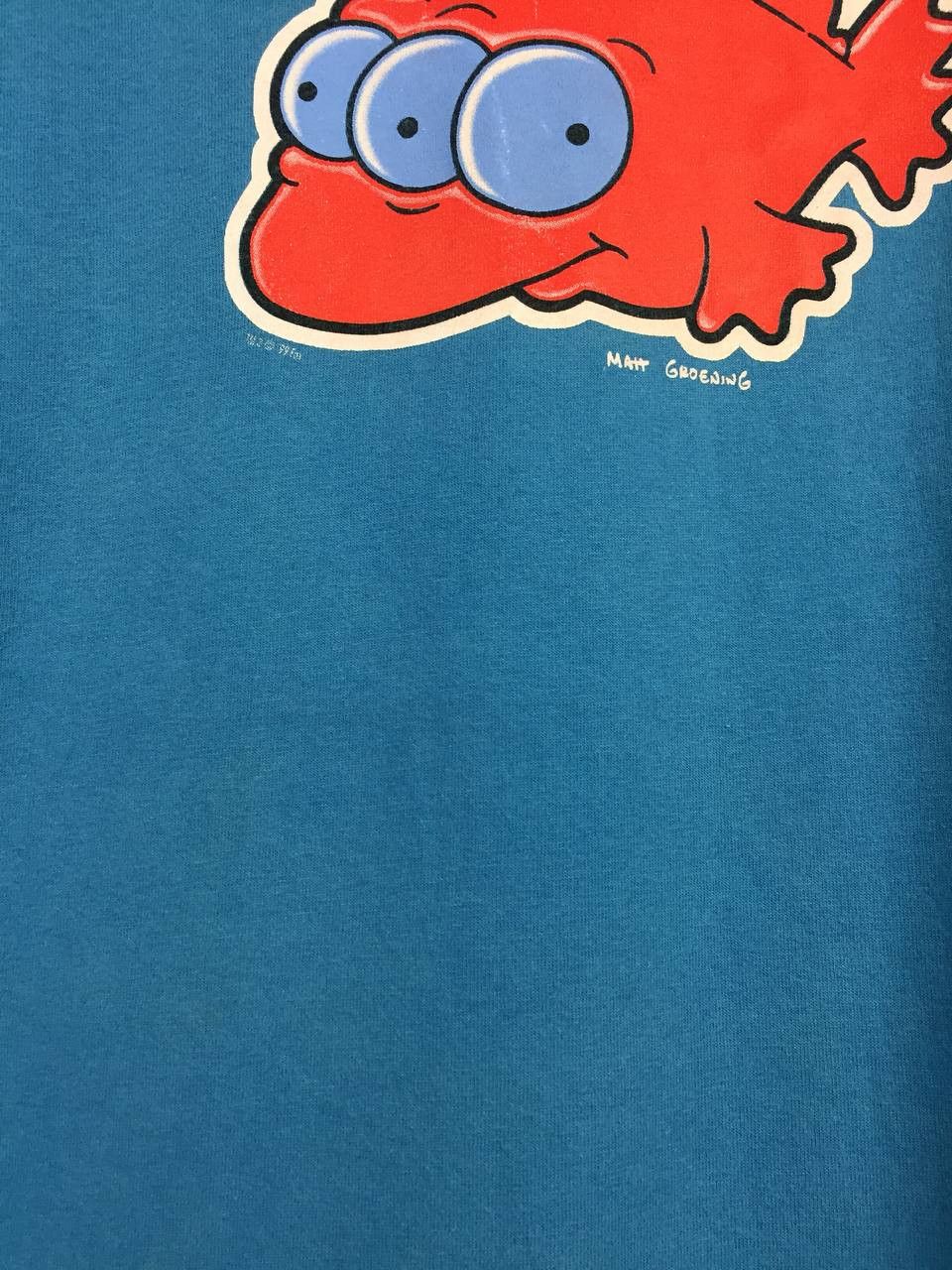 The Simpsons Vtg 90s Fox Studios The Simpsons Blinky Mutant Fish Tee Size US XL / EU 56 / 4 - 6 Thumbnail