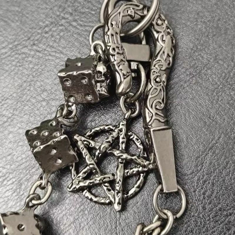 Japanese Brand Dice Motor Rock Wallet Chain Size ONE SIZE - 5 Thumbnail