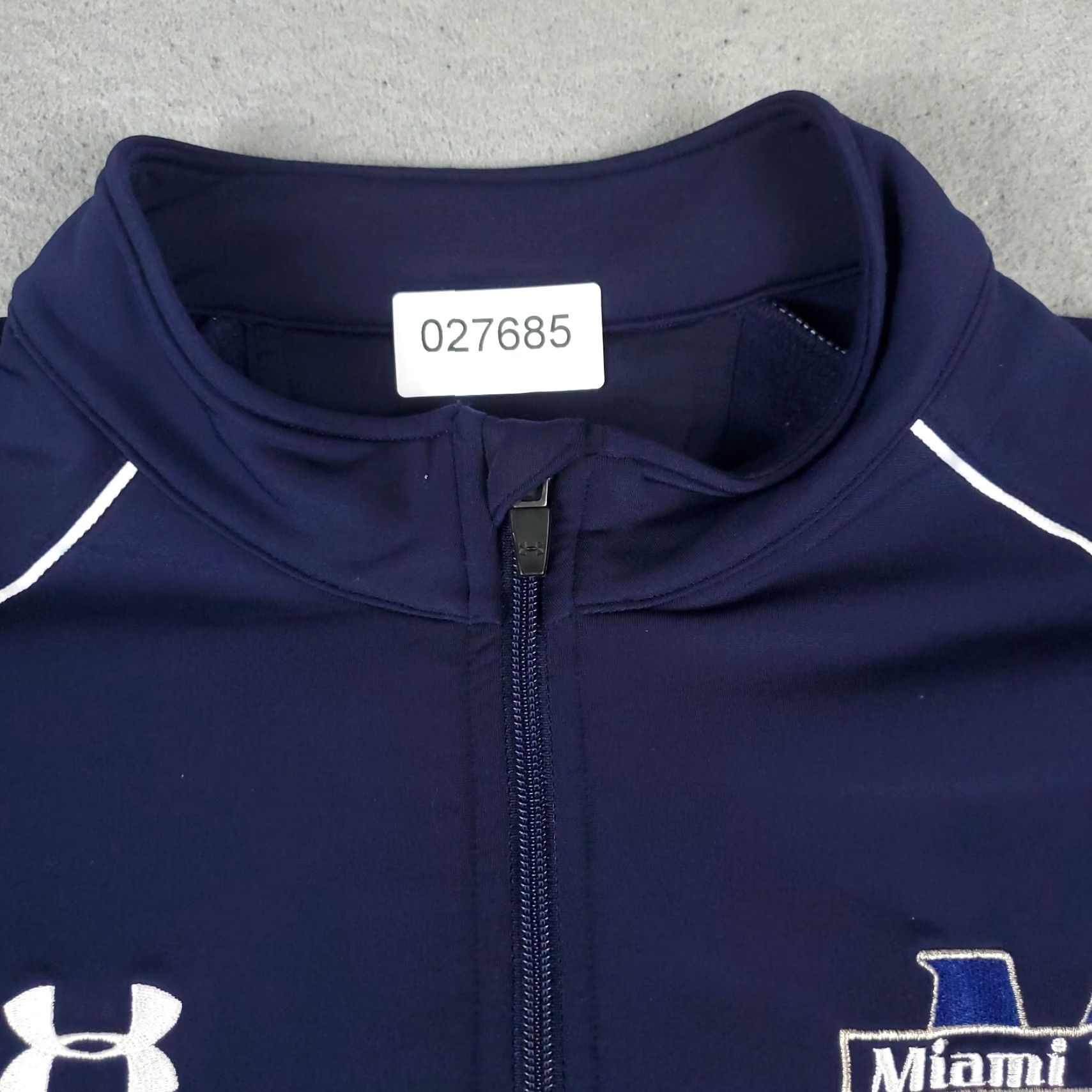 Under Armour VINTAGE Under Armour Jacket Mens XL Navy Blue All Seasons Full Zip Track Sweater Size US XL / EU 56 / 4 - 3 Thumbnail