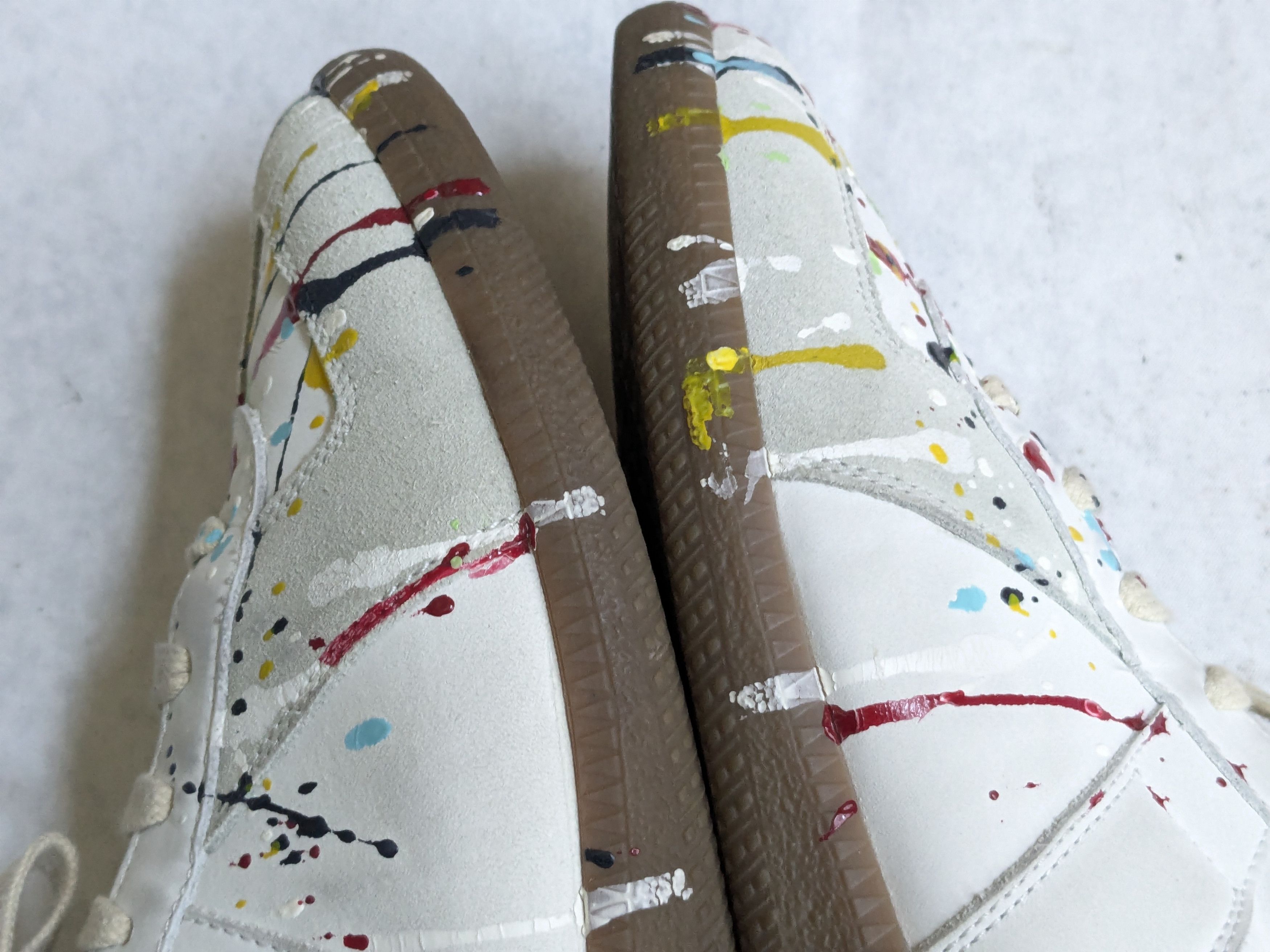 Maison Margiela Mason Margiela GAT Replica 8.5 41.5 Paint Splatter Low Size US 8.5 / EU 41-42 - 11 Thumbnail
