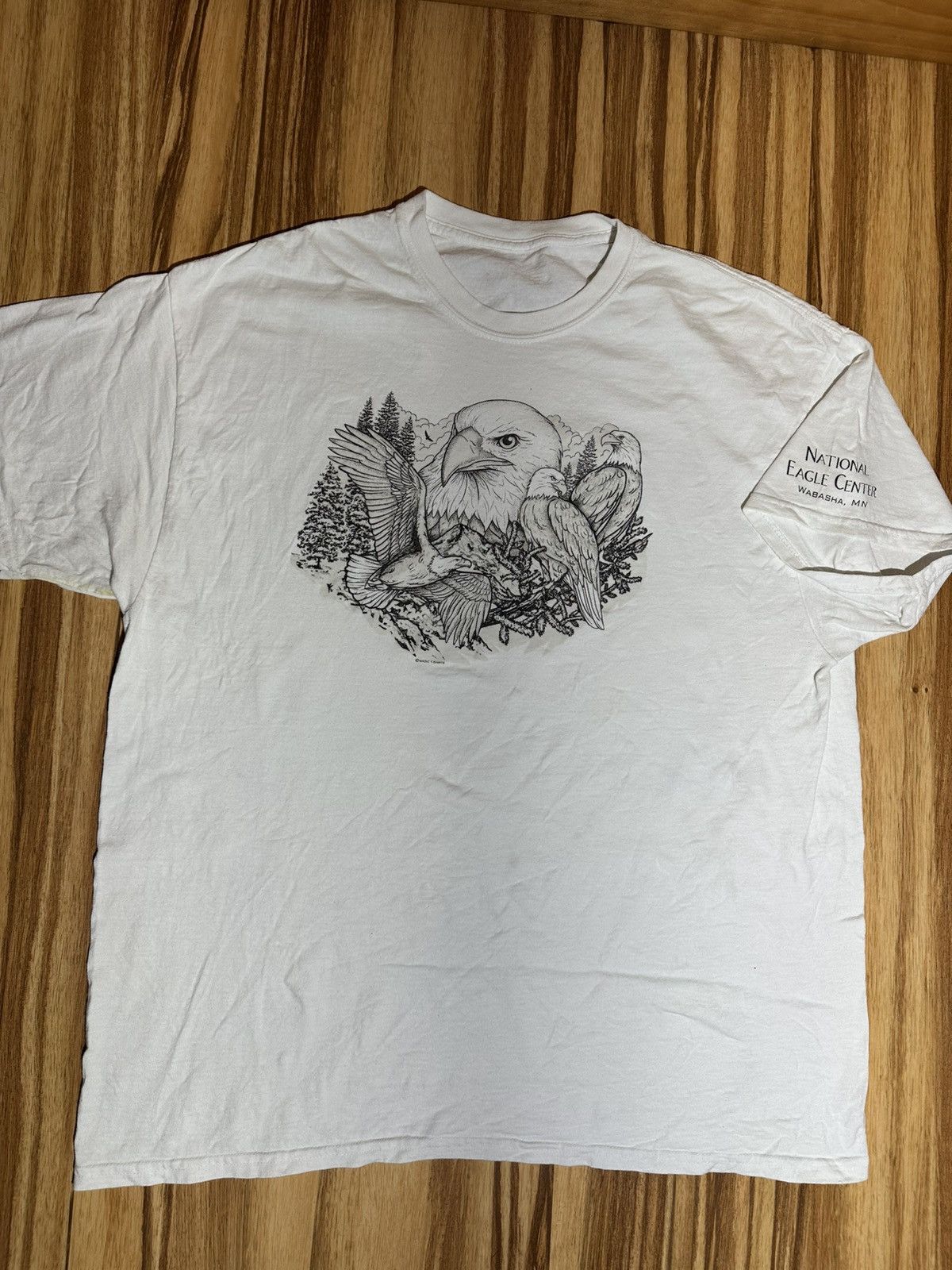 Other Bold Headed Eagle White Graphic T-Shirt Size US L / EU 52-54 / 3 - 2 Thumbnail