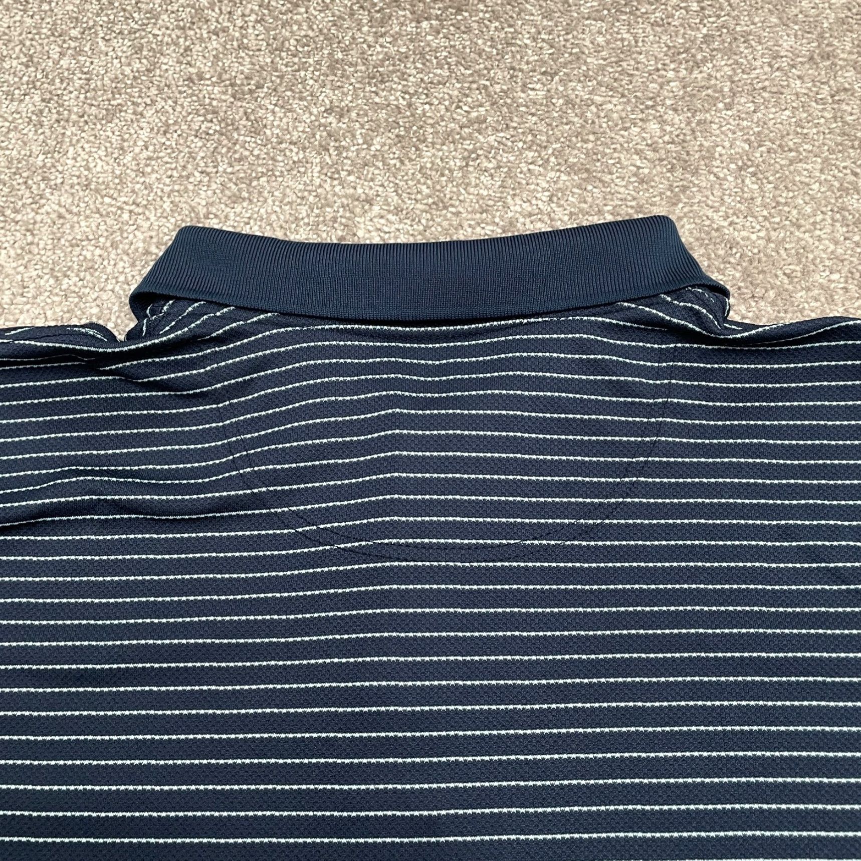 Vintage Columbia Polo Shirt Mens Medium Blue Striped Short Sleeve Polo Shirt Outdoor Casual Shirt Size US M / EU 48-50 / 2 - 3 Thumbnail