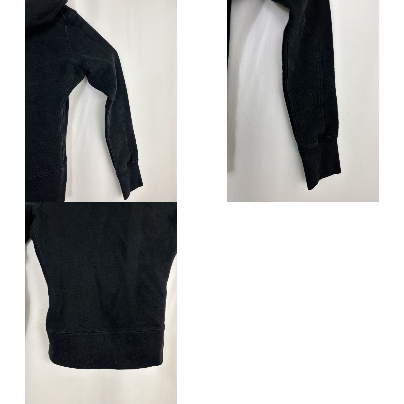 Vintage American Giant Hoodies Womens Small Black Full Zip Cotton Embroidered Size S / US 4 / IT 40 - 10 Thumbnail