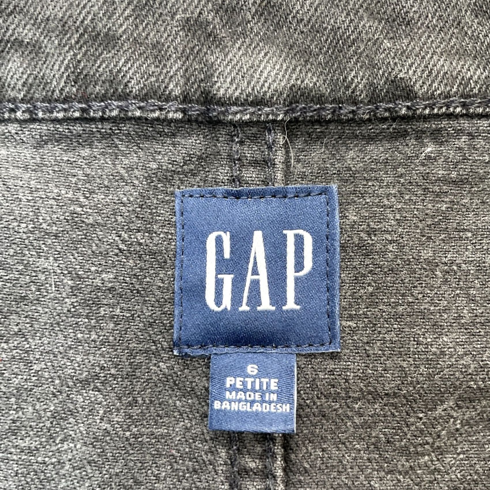 Gap VINTAGE Gap Dress Womens 6P Black Mini Denim Sweetheart Neck Sleeveless Button Front Size M / US 6-8 / IT 42-44 - 3 Thumbnail