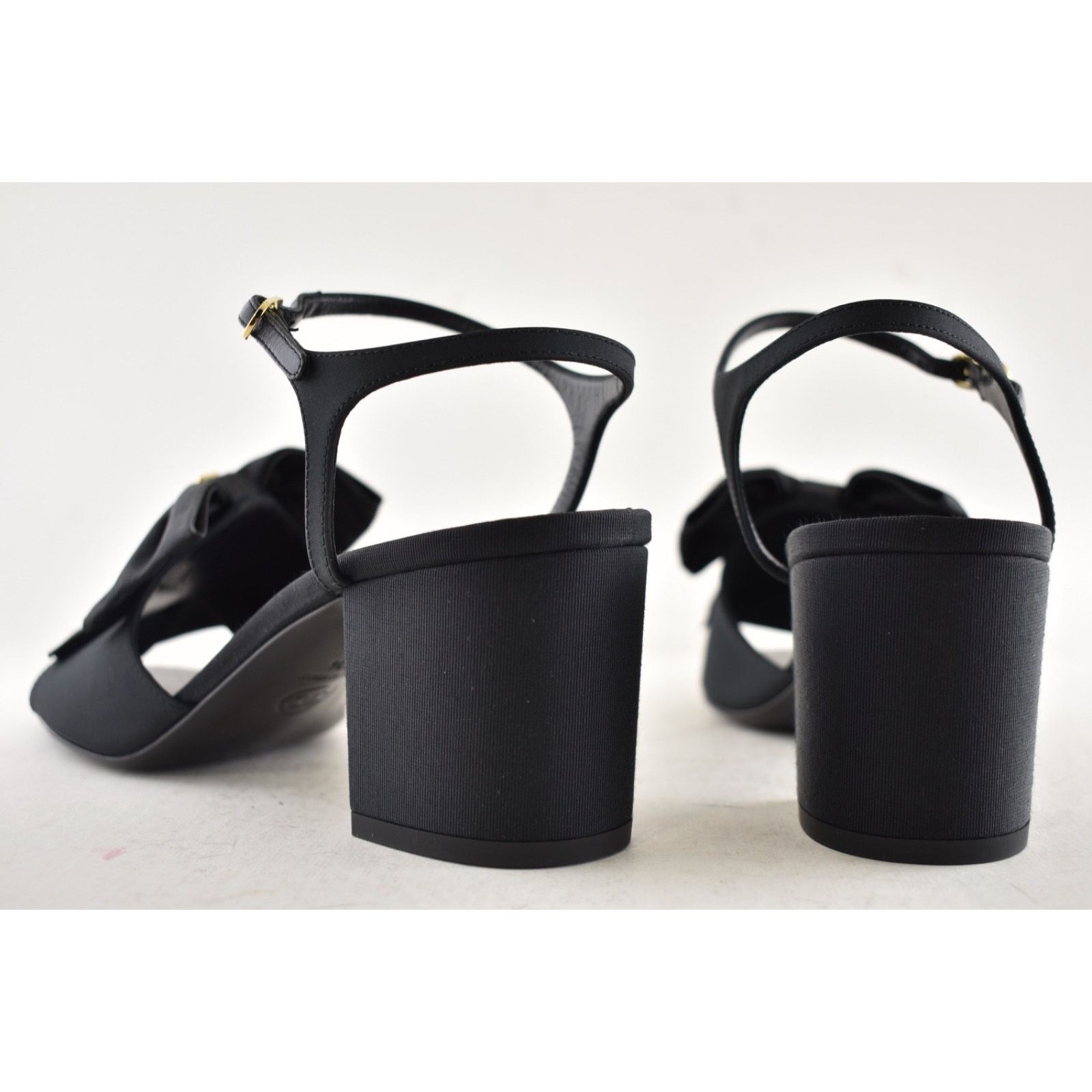 Chanel Chanel 24A Silk Bow Crystal CC Logo Ankle Strap Block Heel Size US 12 / IT 42 - 17 Thumbnail