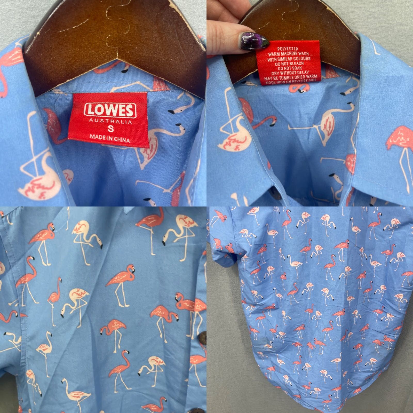Vintage Lowes Hawaiian Camp Shirt Men S Button Down Flamingo Aop Preppy Vacation Dad Size US S / EU 44-46 / 1 - 8 Thumbnail